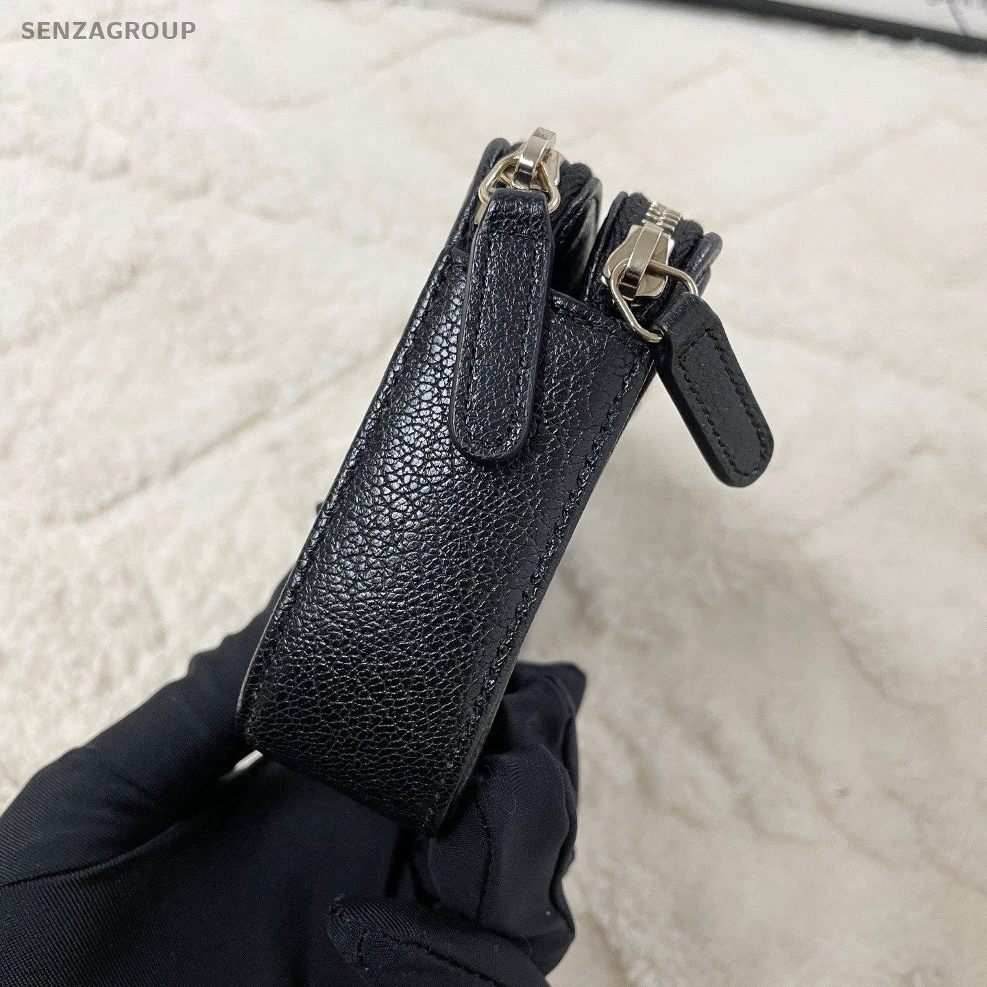 Chanel Leboy Chain Shoulder Bag Crossbody Black Gold Used Women Classic