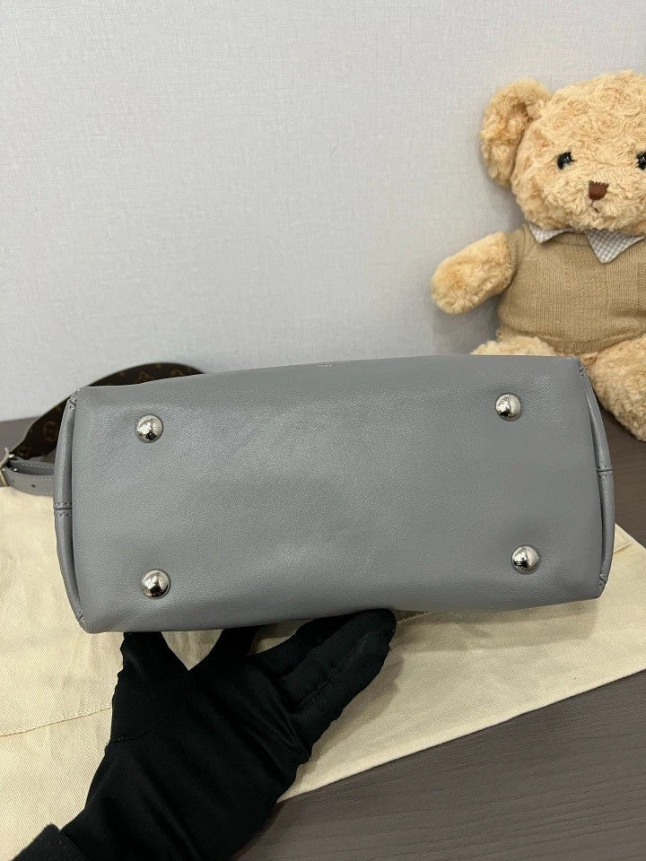 Louis Vuitton Gray Small Carry All Cargo Tote Bag For Women