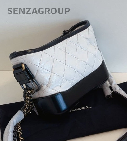 CHANEL Panda color Gabriel Calf  Shoulder bag Crossbody