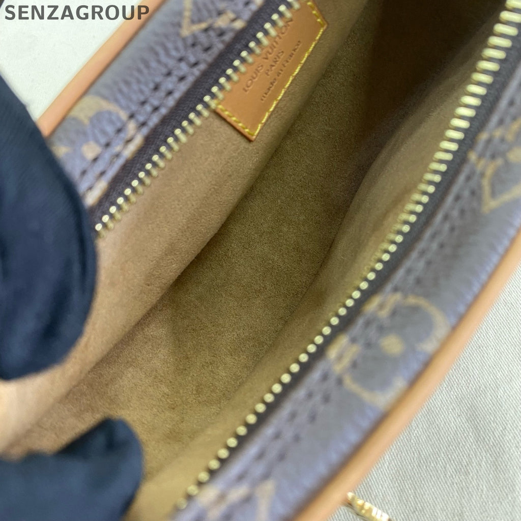 Louis Vuitton Loop Monogram Chain Shoulder Crossbody Bag Brown