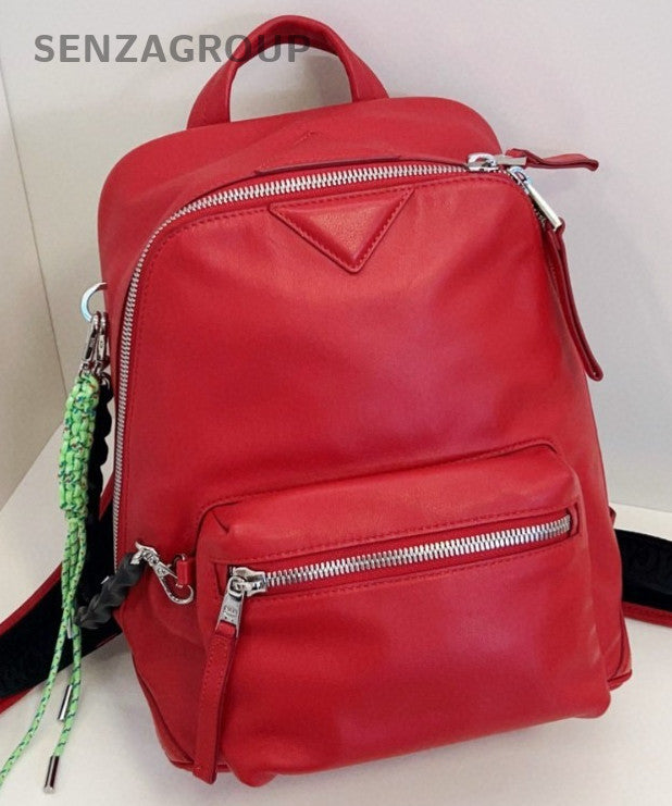 MCM Limited Edition Backpack Classic Red Calfskin Brand NEW Women