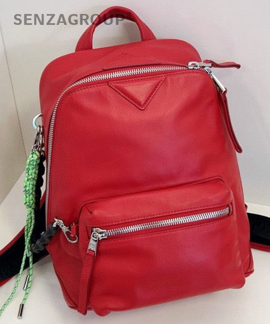 MCM Limited Edition Backpack Classic Red Calfskin Brand NEW Women
