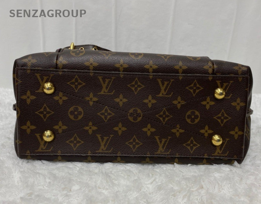 Louis Vuitton Monogram Hobo Handbag Shoulder Bag Brown Gold Women Classic
