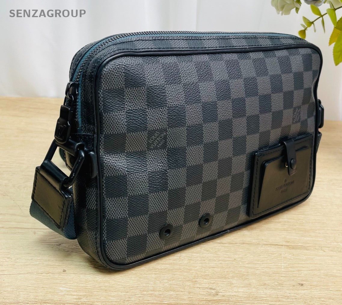 Louis Vuitton Alpha Damier Ebene Shoulder bag Crossbody Black