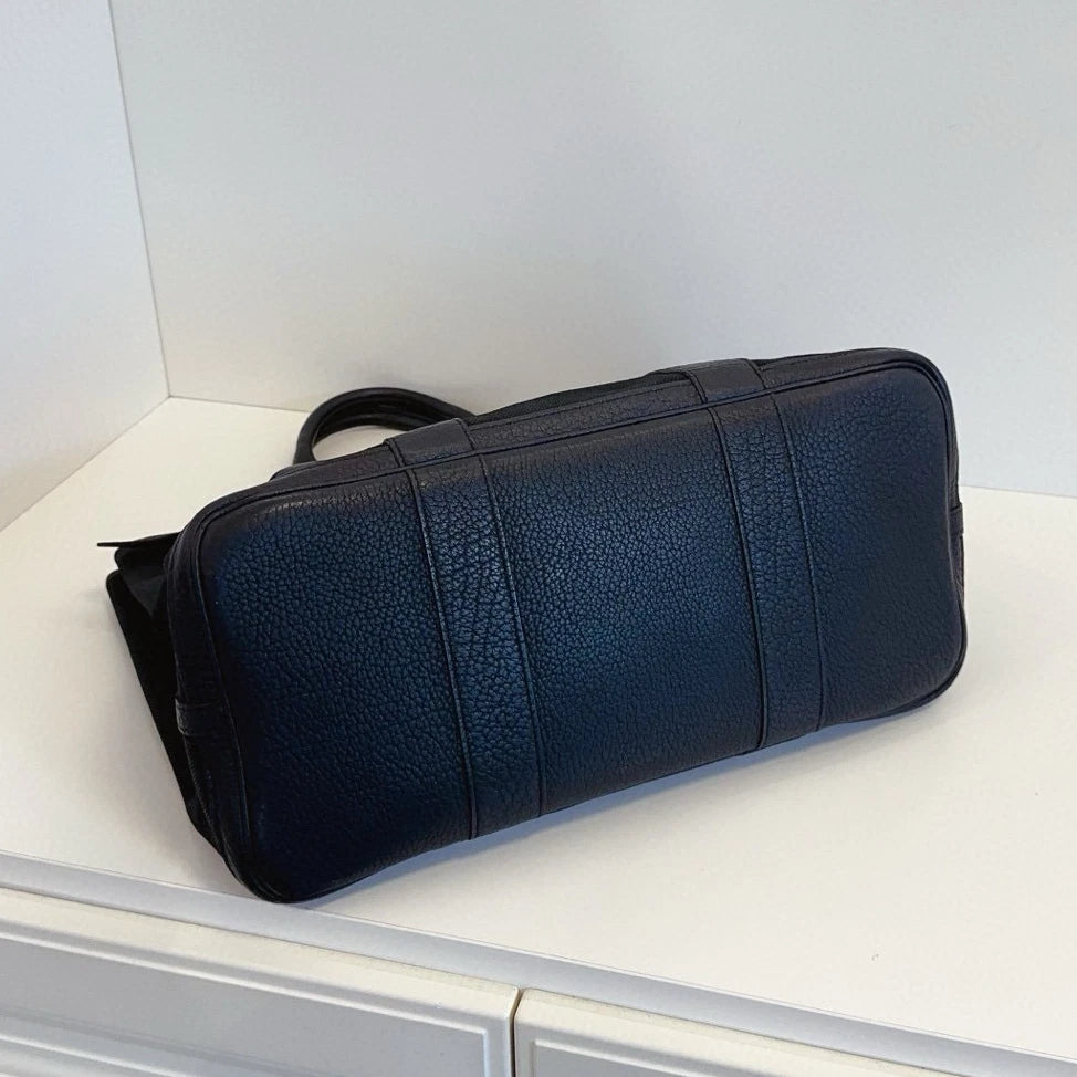 Hermes Petite Ceinture Garden Party36 Black Silver Top Handle Bag Women Classic