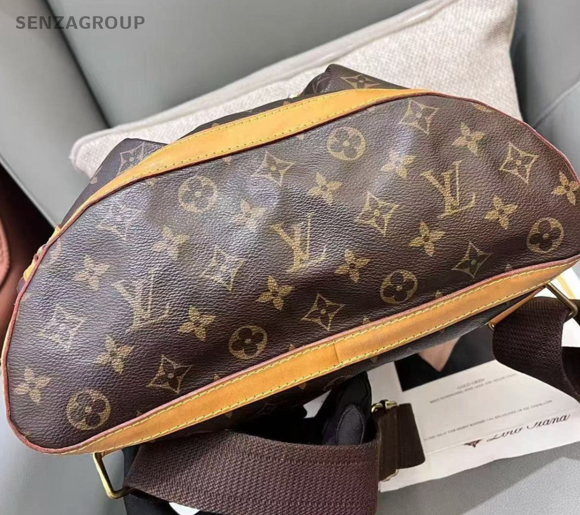 Louis Vuitton Bosphore Monogram Backpack Brown Gold Unisex Adults Classic