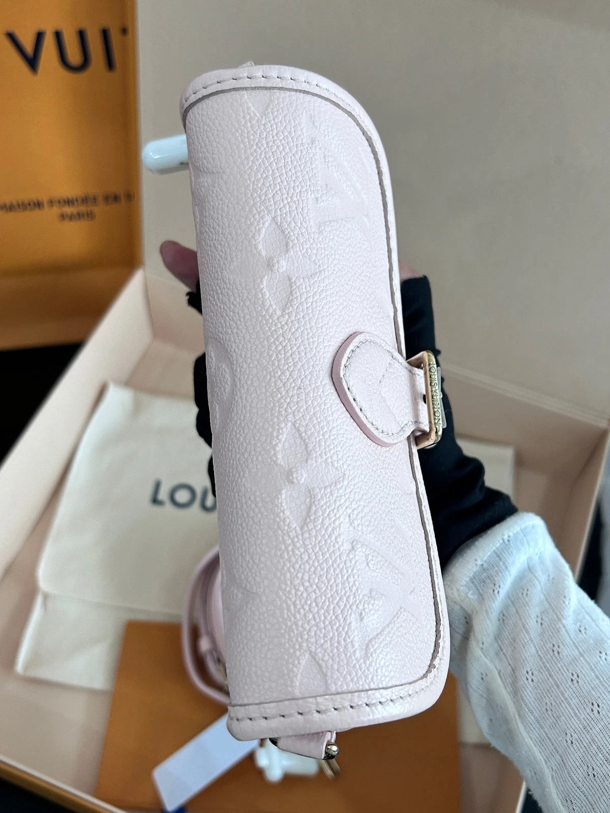 Louis Vuitton Pink Mini Baguette Shoulder Bag For Women