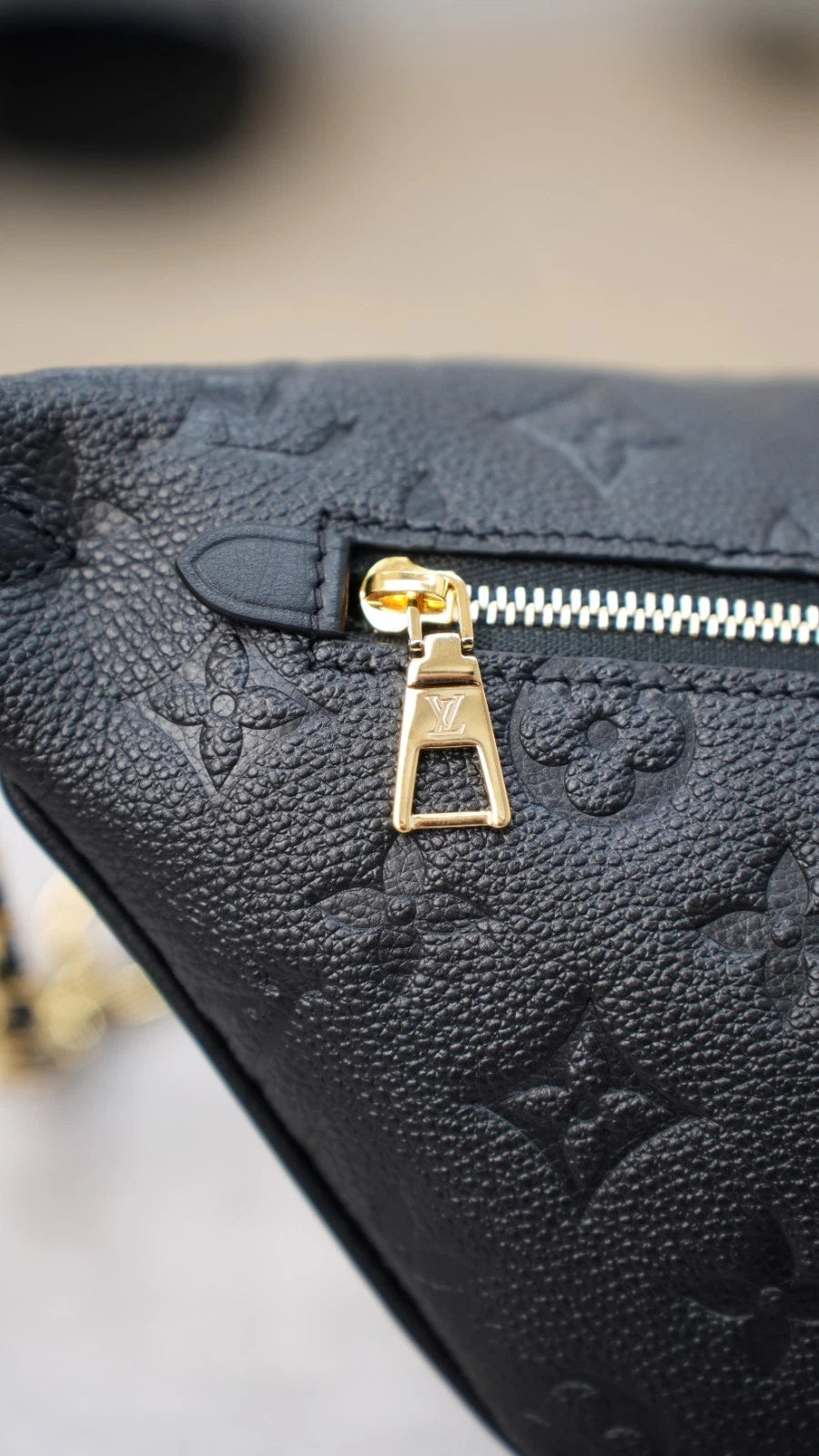 Louis Vuitton High Rise PM Bumbag Monogram Empreinte Black Excellent