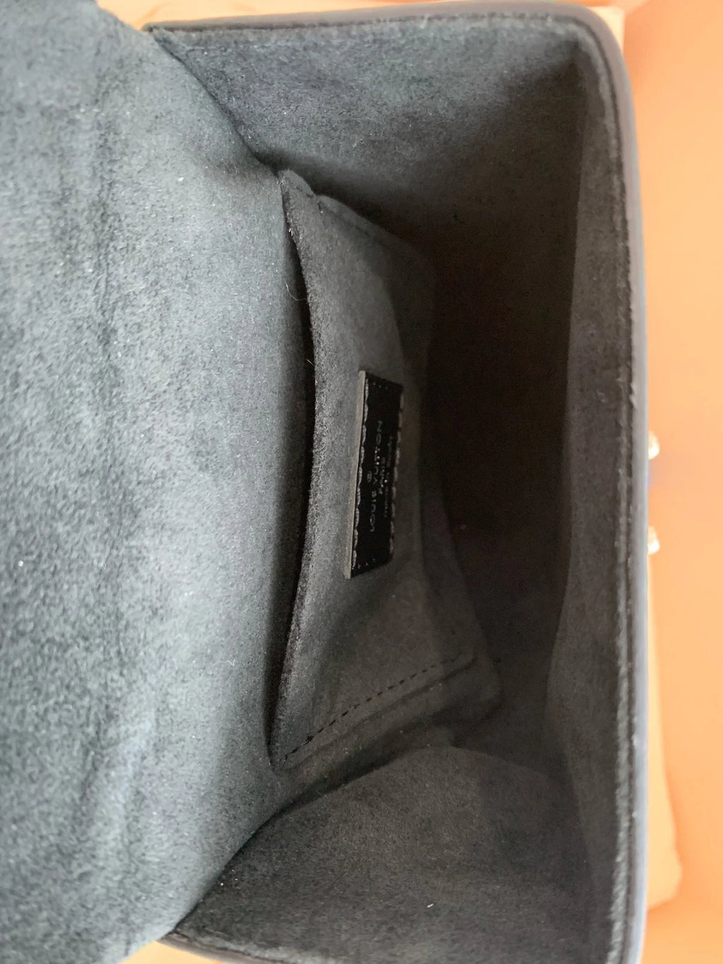Authentic Louis Vuitton Vertical Trunk Black Crossbody Camera Bag