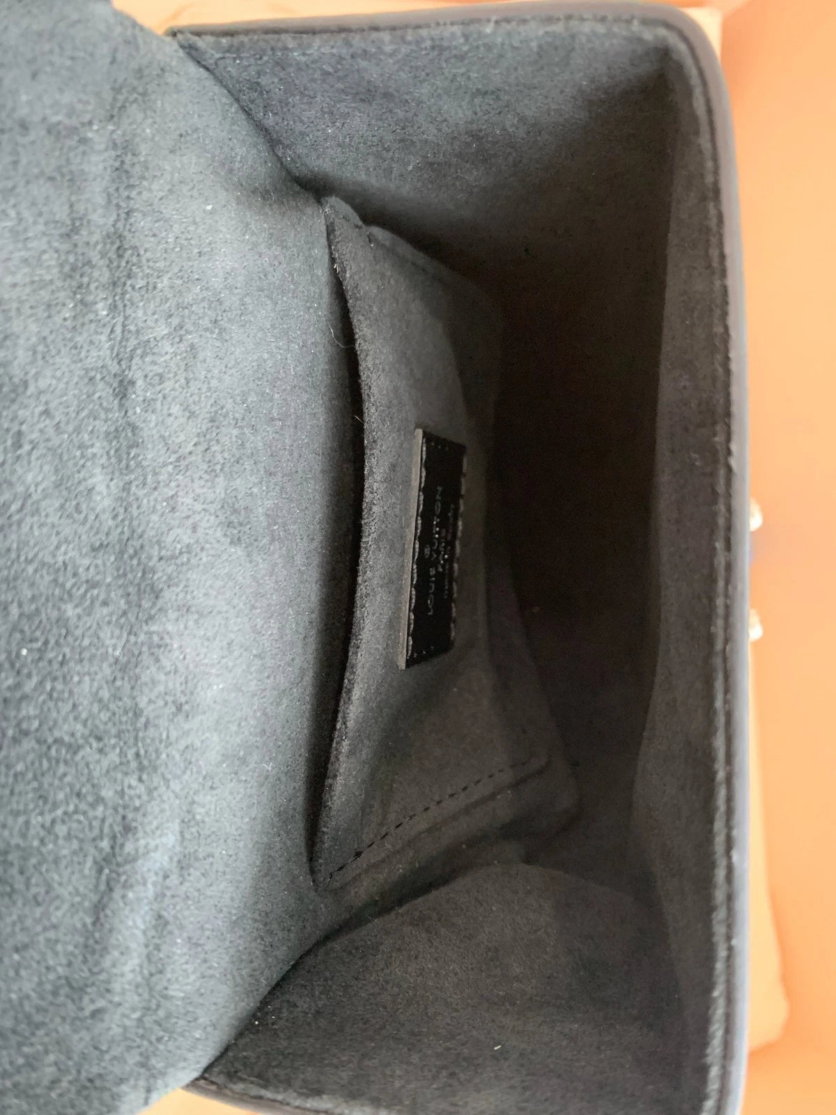 Authentic Louis Vuitton Vertical Trunk Black Crossbody Camera Bag