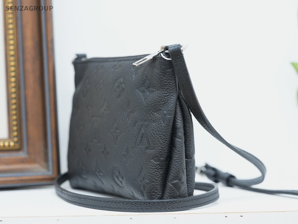Louis Vuitton Monogram Pallas Clutch Black Empreinte Shoulder bag Crossbody
