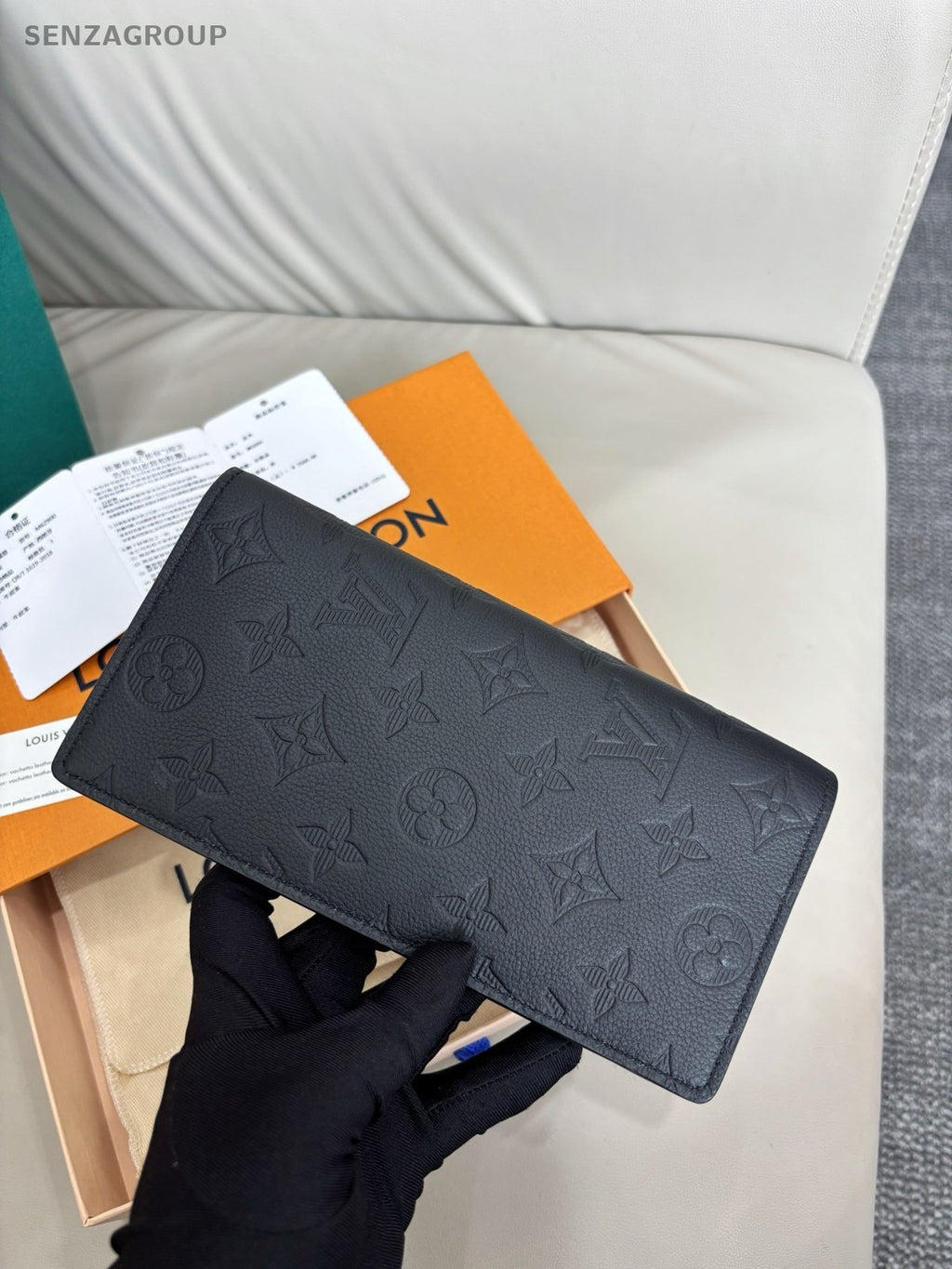 Louis Vuitton Brazza Wallet Monogram Empreinte Chip Version Brand NEW
