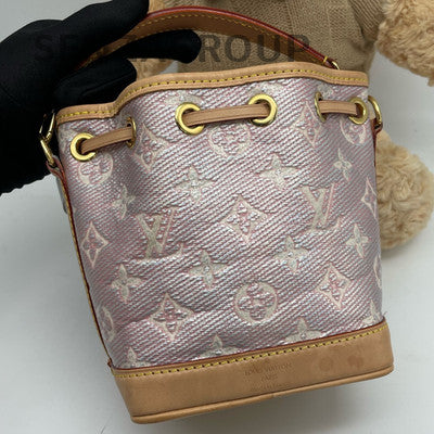Louis Vuitton Monogram Noe Bucket Bag Pink Gold Hardware Women's