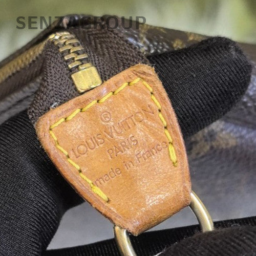 Louis Vuitton Pochette Voyage Monogram Top Handle Shoulder Bag Brown Women