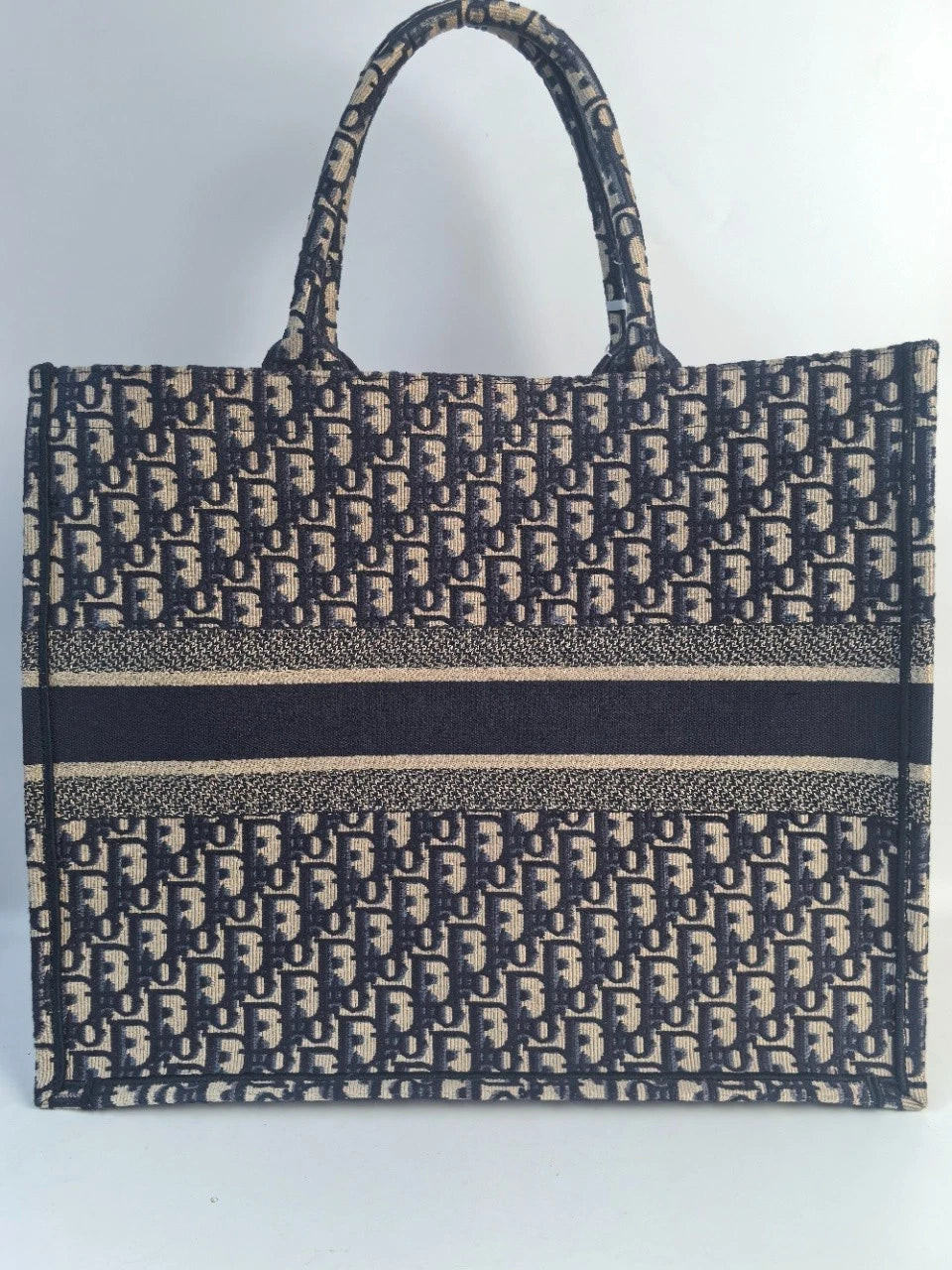 Dior Sj0001 Xp02083 Christian Large Book Tote Bag Excellent