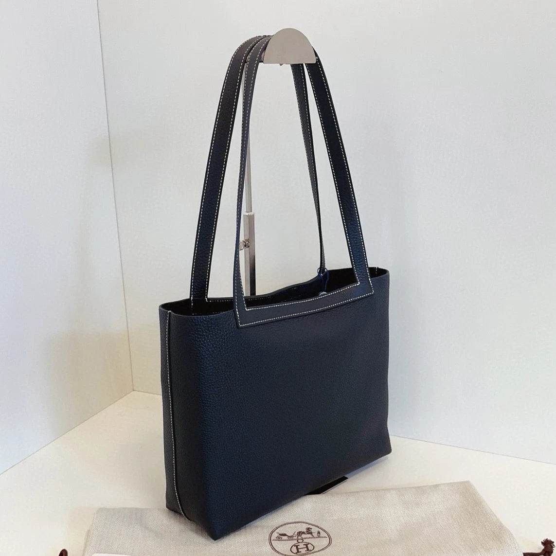 Hermes Cabasellier31 Tote Shoulder Bag Black Unisex Adults Classic