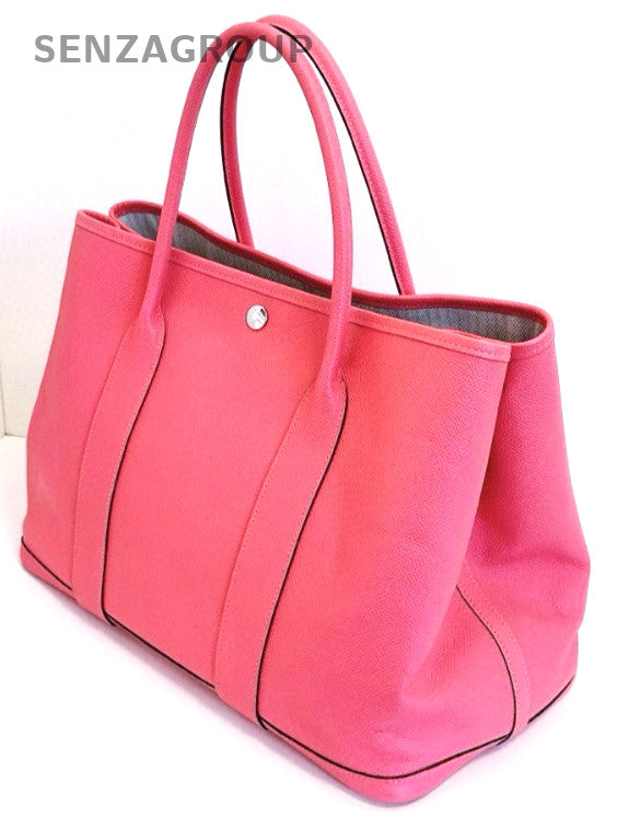 Hermes Garden Party GP36 tote Shoulder bag Epsom Leather Pink Women