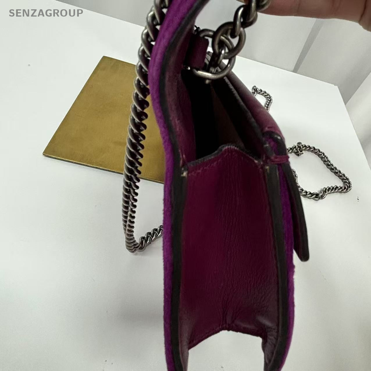 GUCCI Dionysos mini Purple Crossbody bag Suede