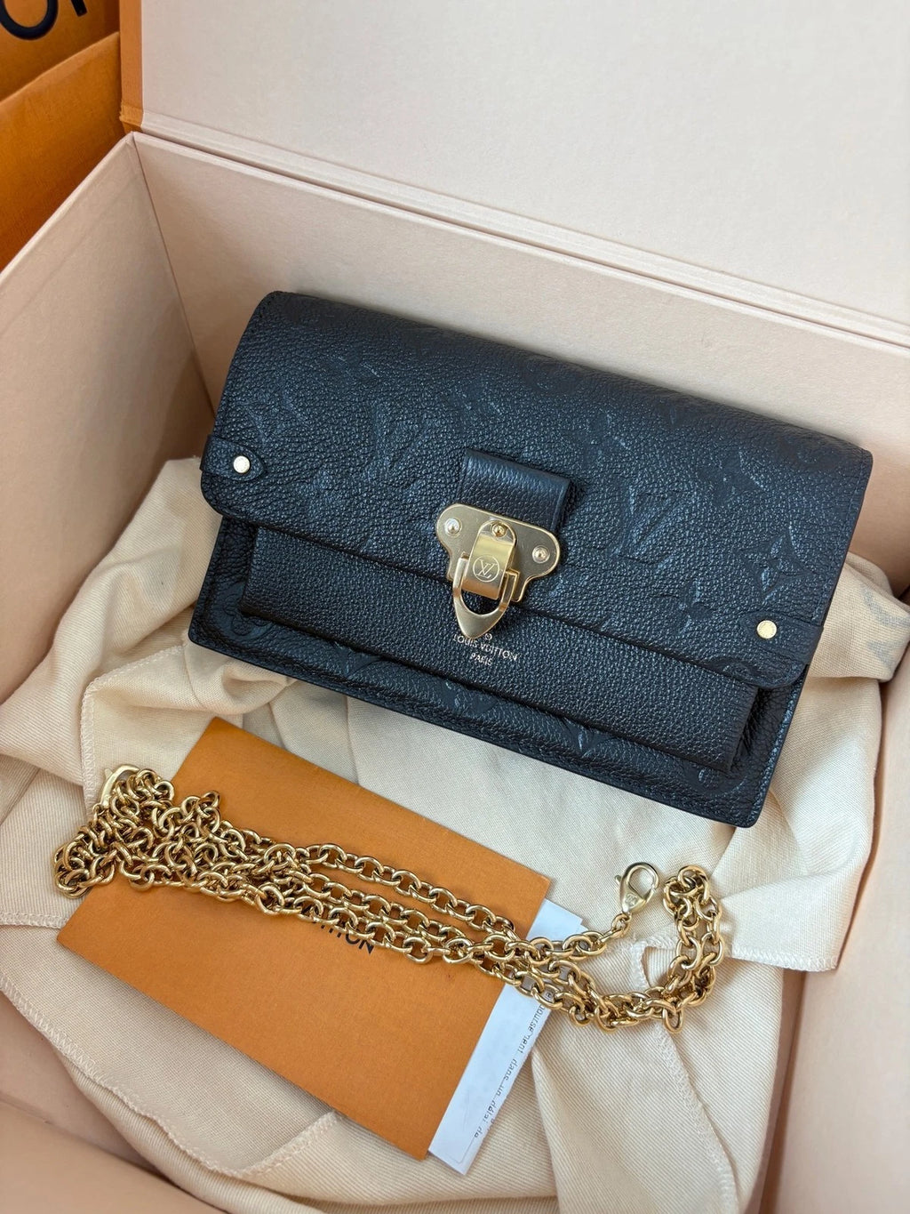 Louis Vuitton Vavin Black Gold Crossbody Excellent