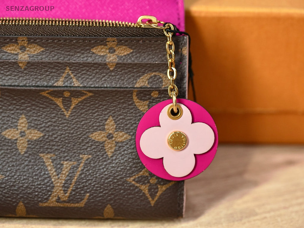 Louis Vuitton Monogram pink Flower logo WALLET