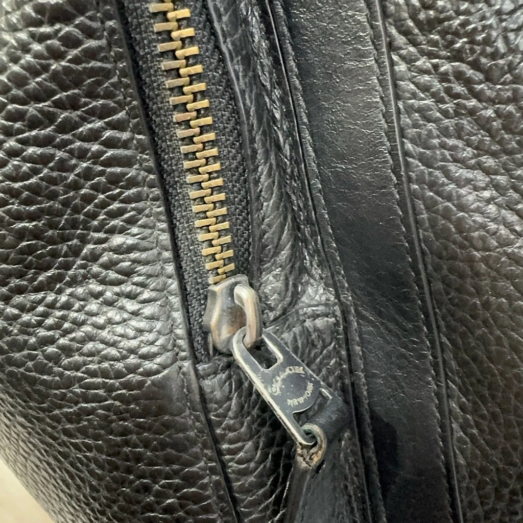 Coach Genuine Grain Leather Black Backpack For Women