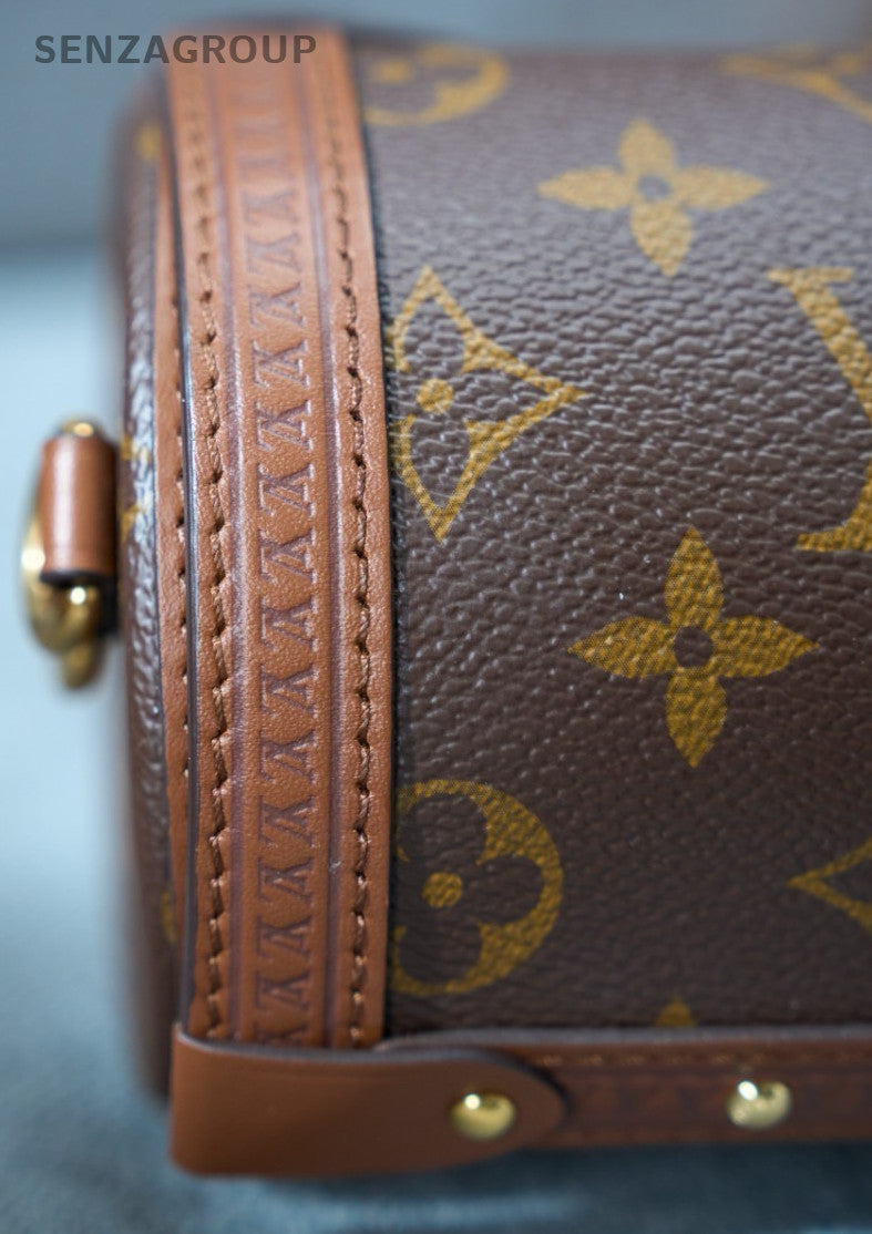 Louis Vuitton Papillon Trunk Monogram Crossbody Brown Gold Used Women Classic