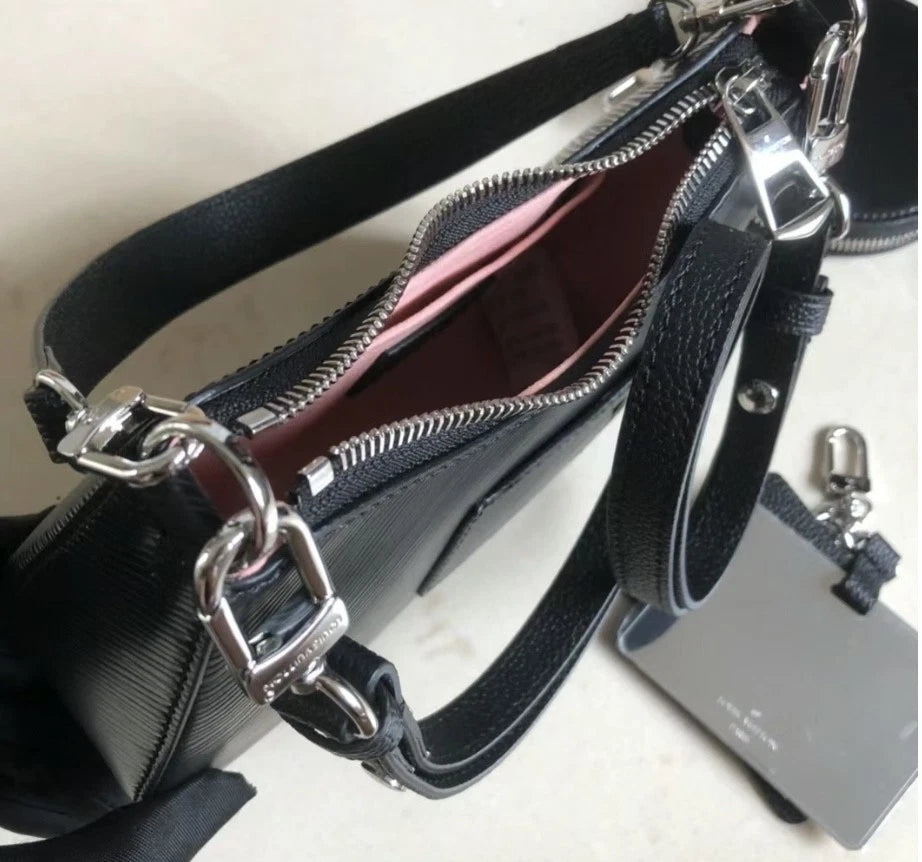 Louis Vuitton Marelle Epi Black Shoulder Bag Crossbody Excellent