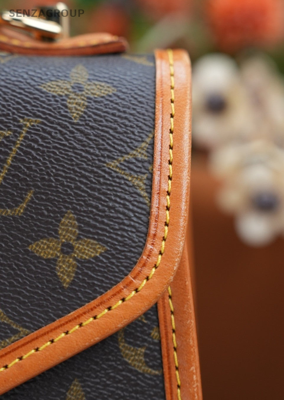 Louis Vuitton Bel Air PM Monogram Leather Handbag Shoulder Bag Women Brown