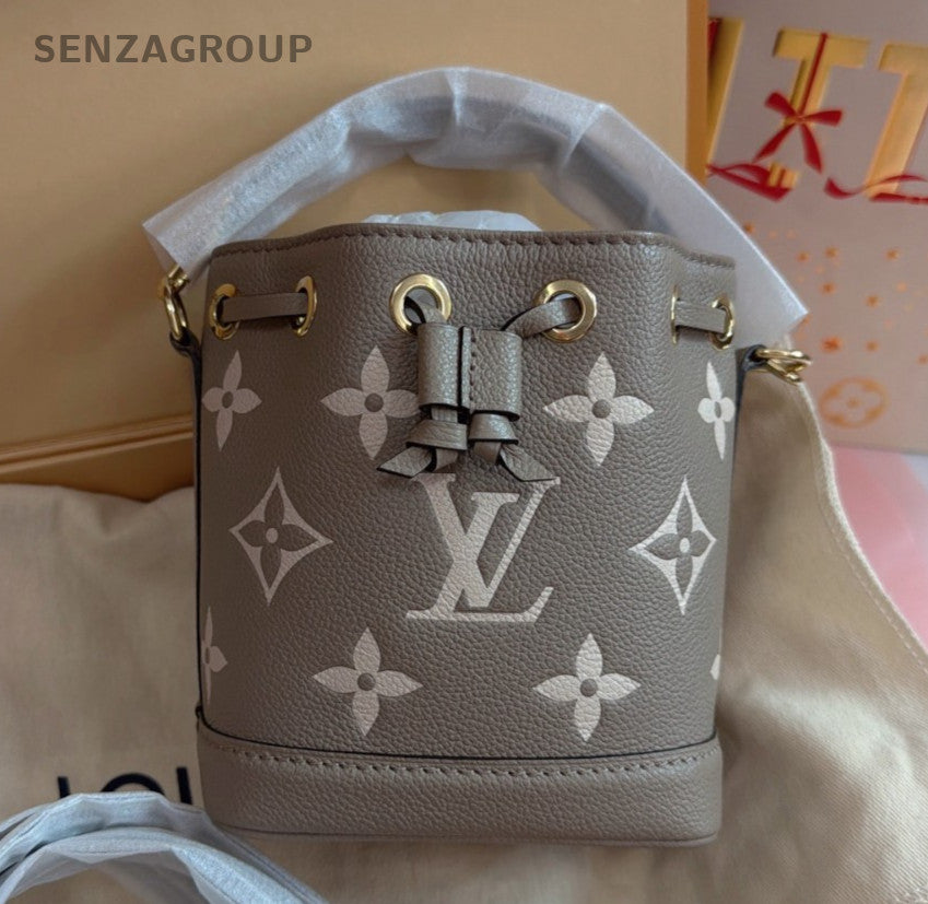 Louis Vuitton Nano Noe Mini Bucket Monogram Top Handle Shoulder Crossbody Women