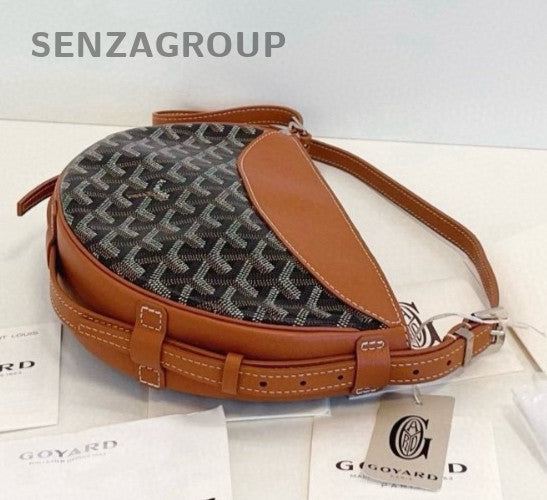 Goyard Hirondelle caramel color Monogram Loop Shoulder Handbag Women Brand NEW