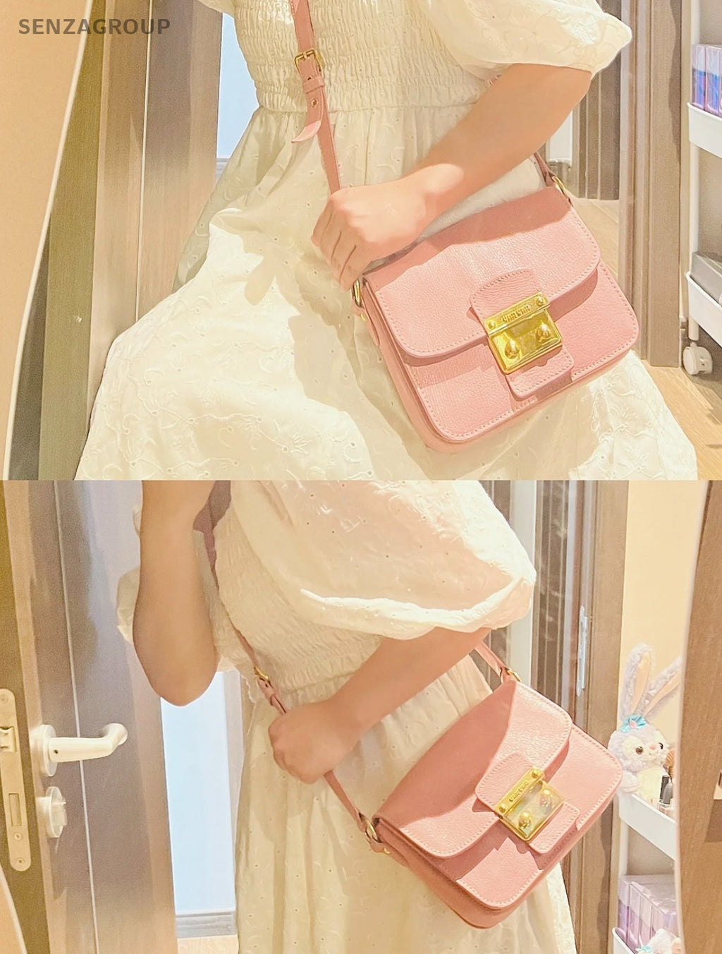 Miumiu Pig Nose Sakura Pink Shoulder bag Crossbody Women Almost Brand NEW