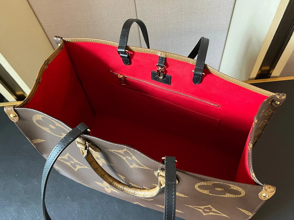 Louis Vuitton Brown Monogram Large OnTheGo Tote Bag For Women