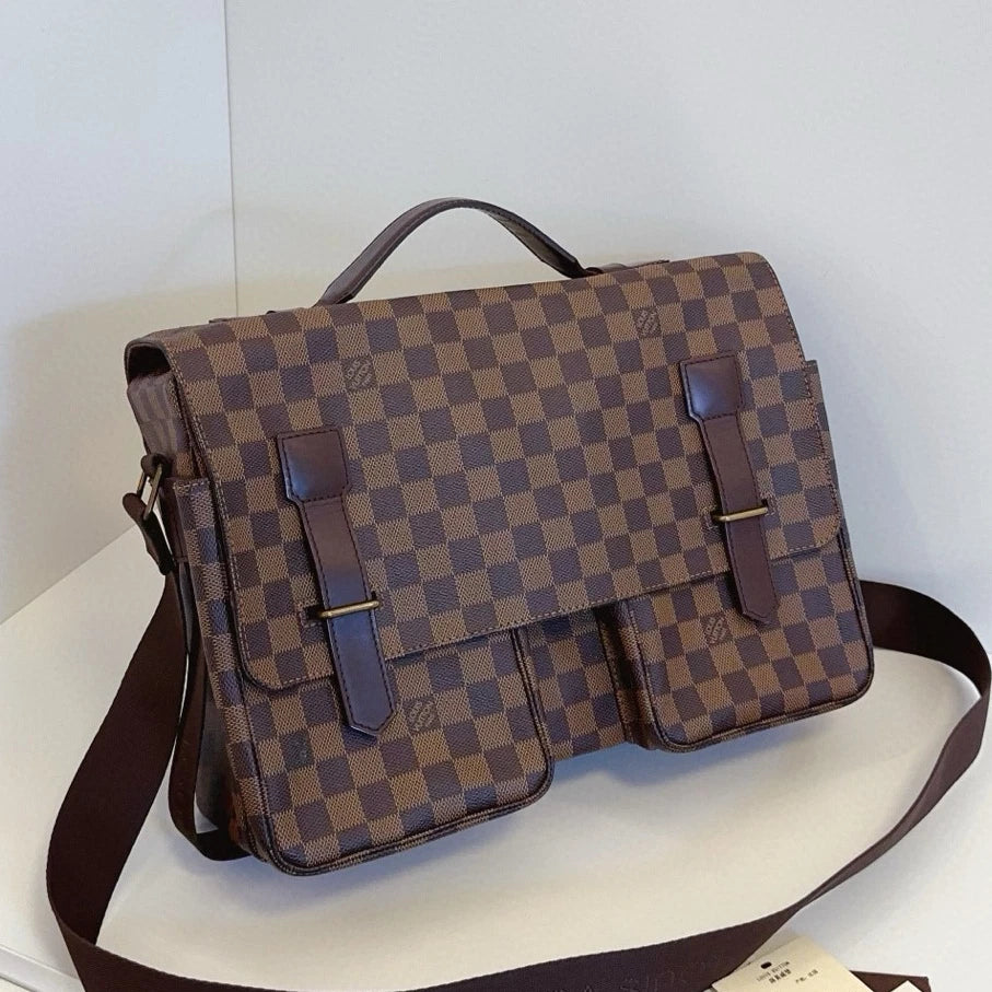 Louis Vuitton Broadway Messenger Bag Top Handle Shoulder Bag Unisex Adults