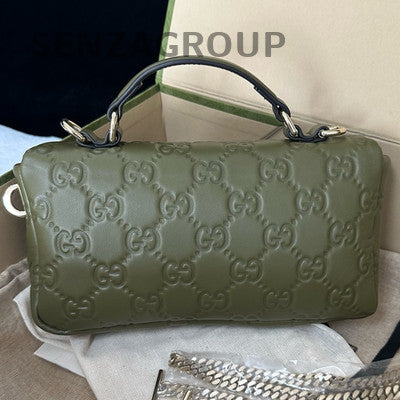 Gucci GG Milano Mini Green Chain Crossbody Shoulder Bag Classic Women