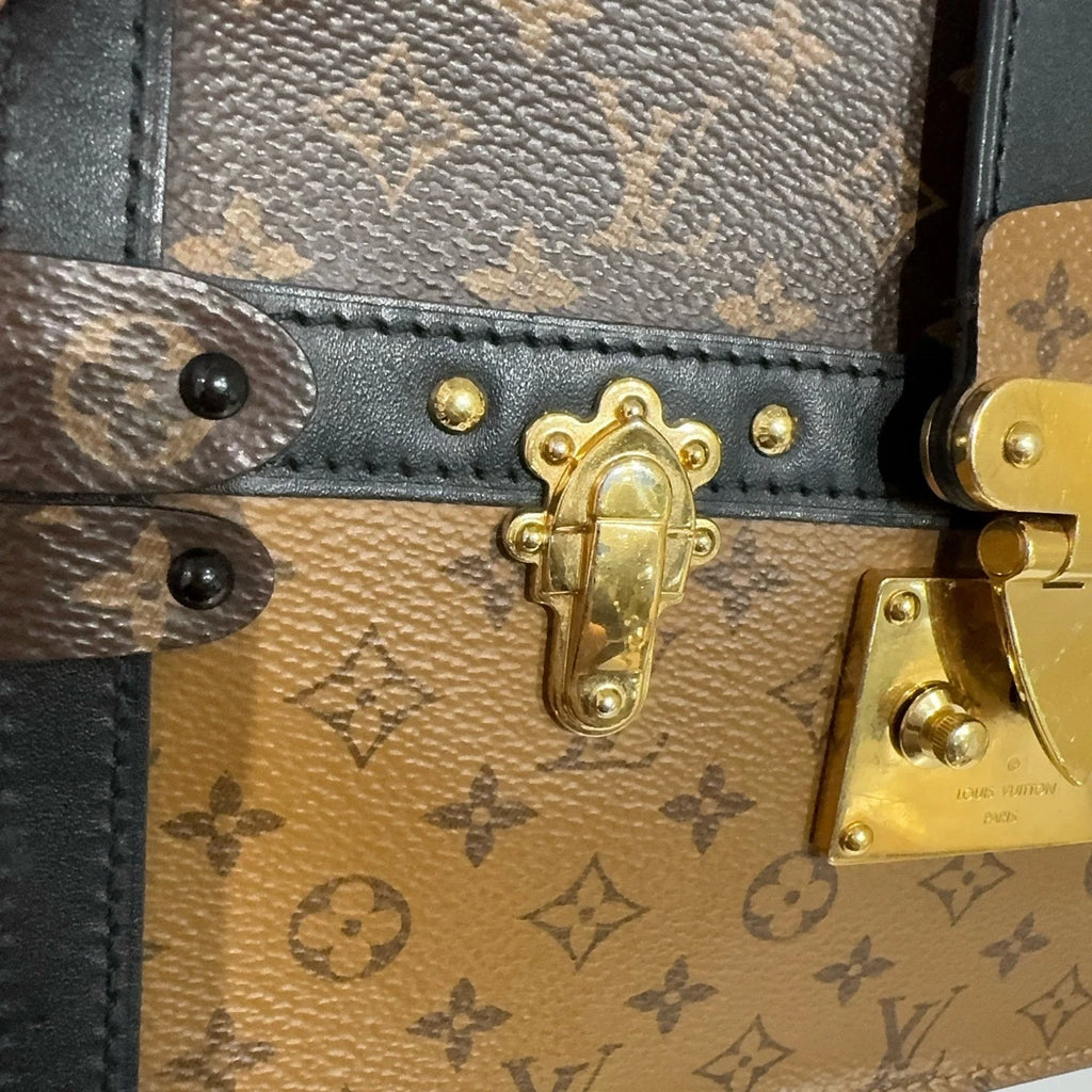 Louis Vuitton Monogram Canvas Trunk Clutch Crossbody Bag For Women