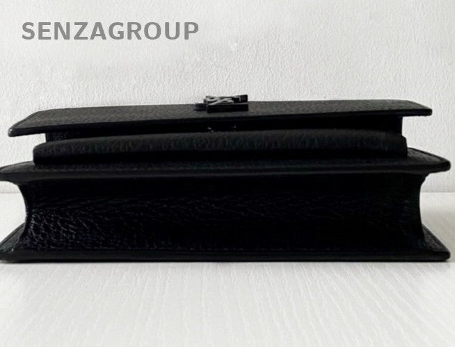 Saint Laurent Sunset So Black Mini Shoulder Bag Used Women Classic Designer