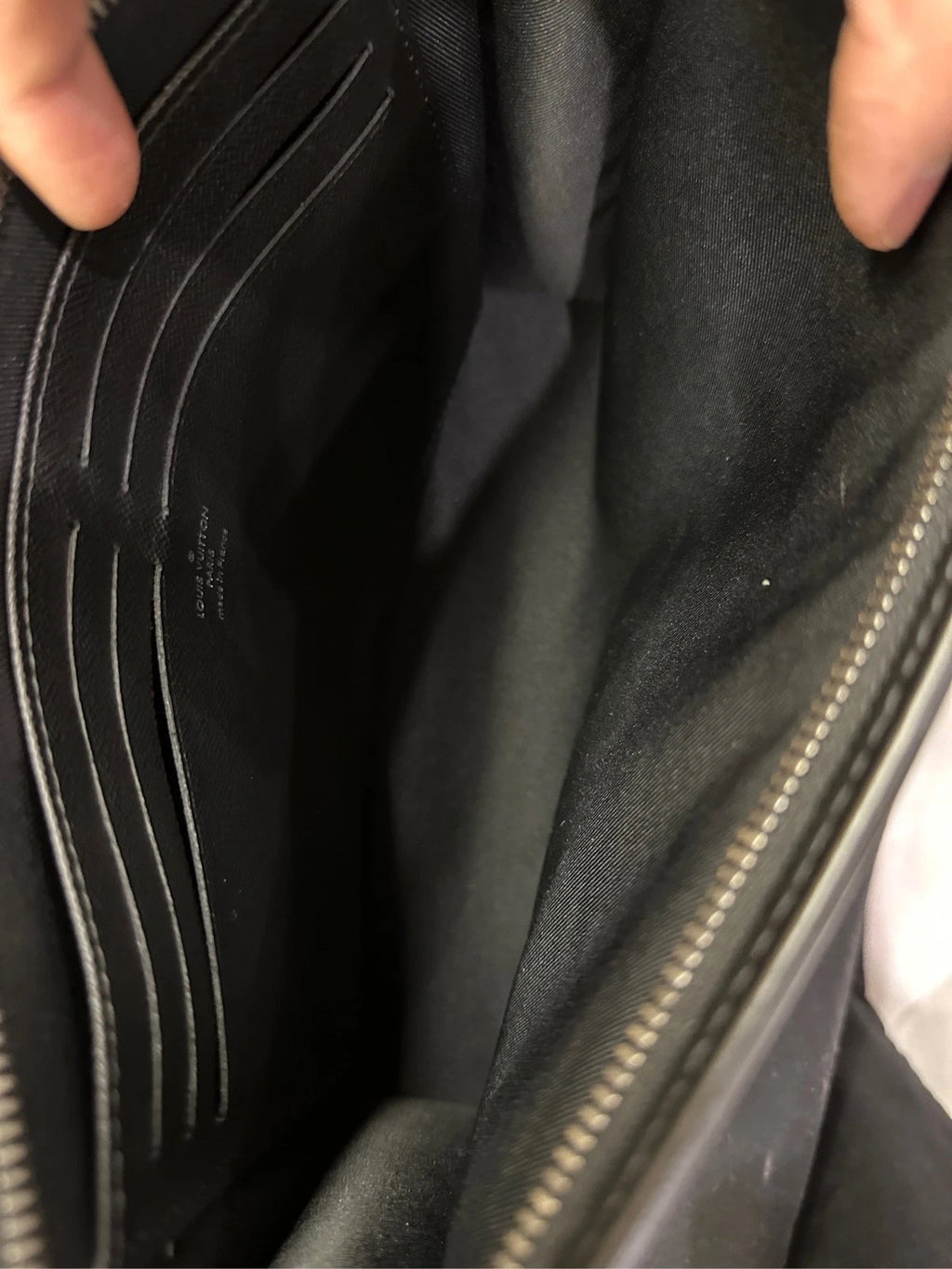 Louis Vuitton Black Epi Clutch Voyage For Women