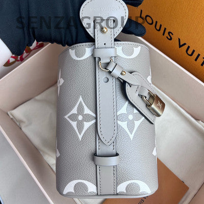 Louis Vuitton All In BB Grey Gold Monogram Handbag - Classic Women's Fashion