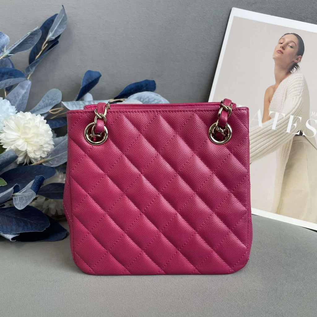 Chanel Women Hobo Mini Tote Pre-owned Leather Bag
