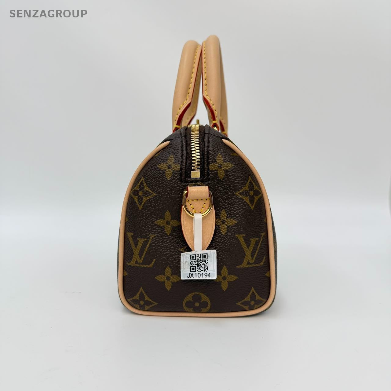 SJ0001  Louis Vuitton Speedy Duffle Brown Canvas/Leather