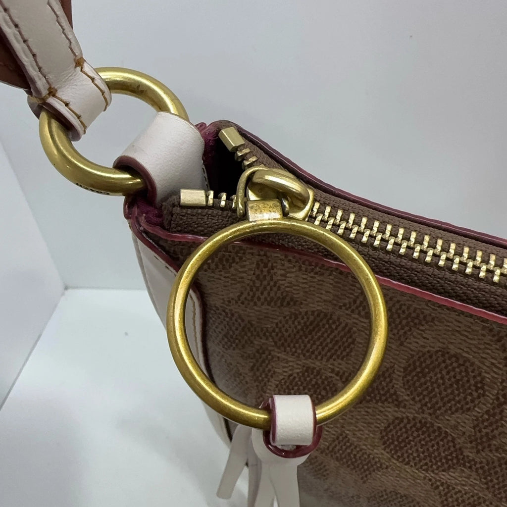 COACH Signature Canvas Sutton 28 Handbag Shoulder Crossbody Women
