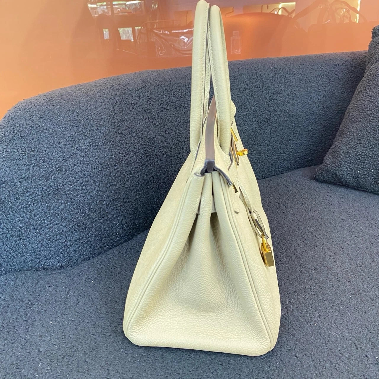 Hermes Birkin30 Togo Leather Handbag For Women