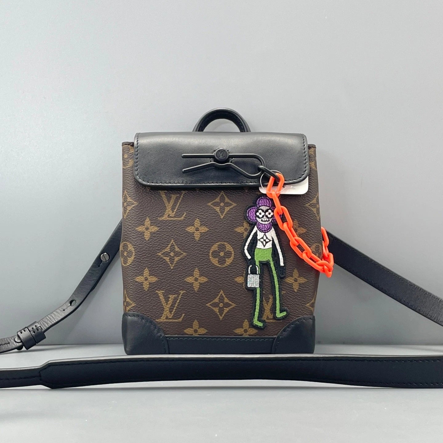 Louis Vuitton Steamer Backpack Monogram Canvas Top Handle Bag Brown Women