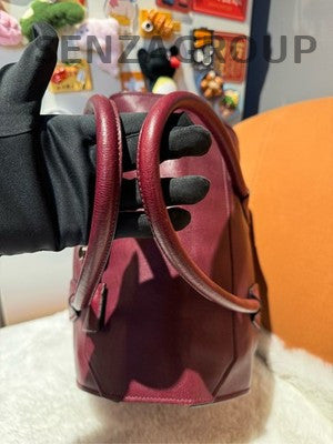 Prada Red Leather Shoulder Crossbody Handbag Classic Women's Bag