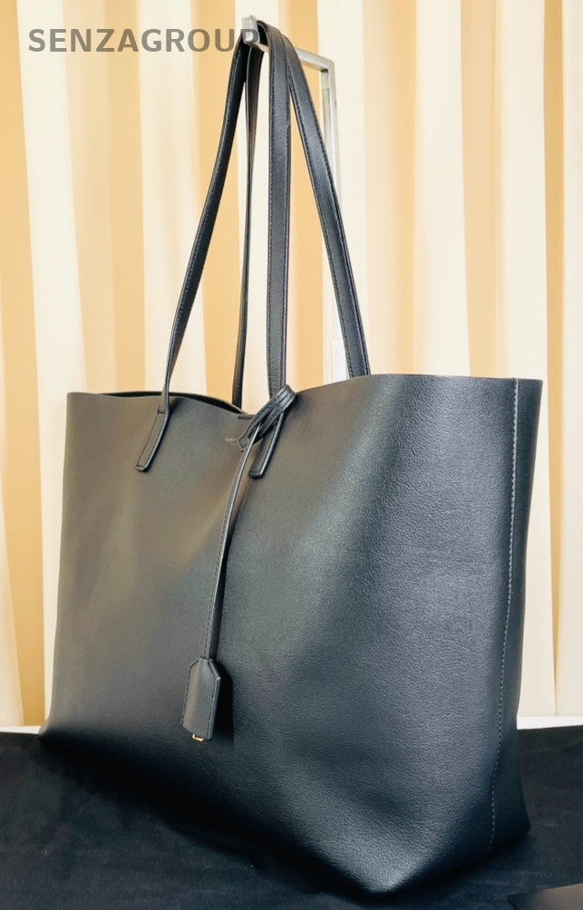 YSL Saint Laurent East West Tote Calfskin Shoulder bag with pouch Women Black