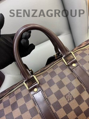 Louis Vuitton Damier Ebene Keepall 45 Travel Bag - Brown, Gold Hardware