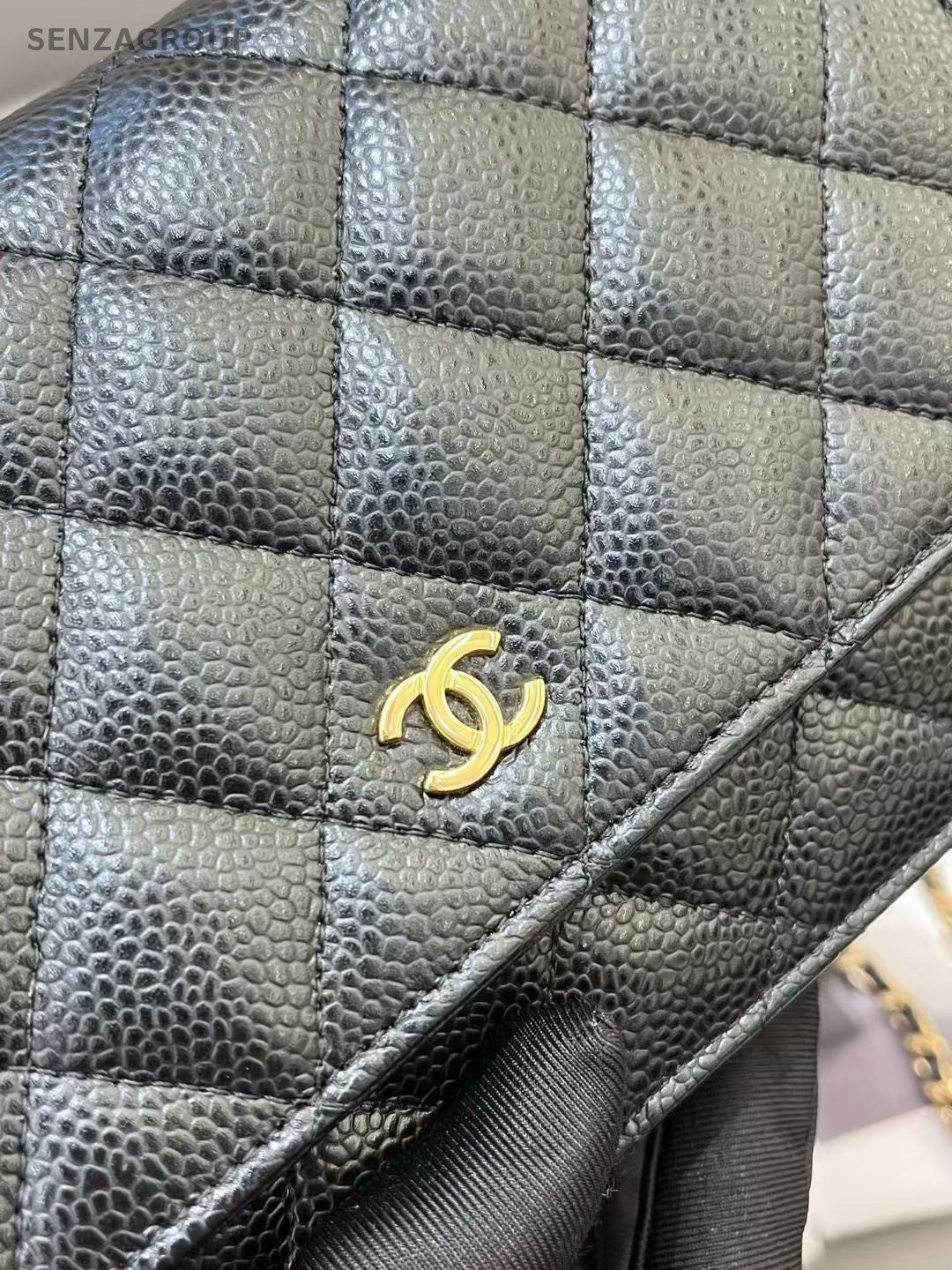 Chanel woc Leather Shoulder Crossbody Bag Women Black
