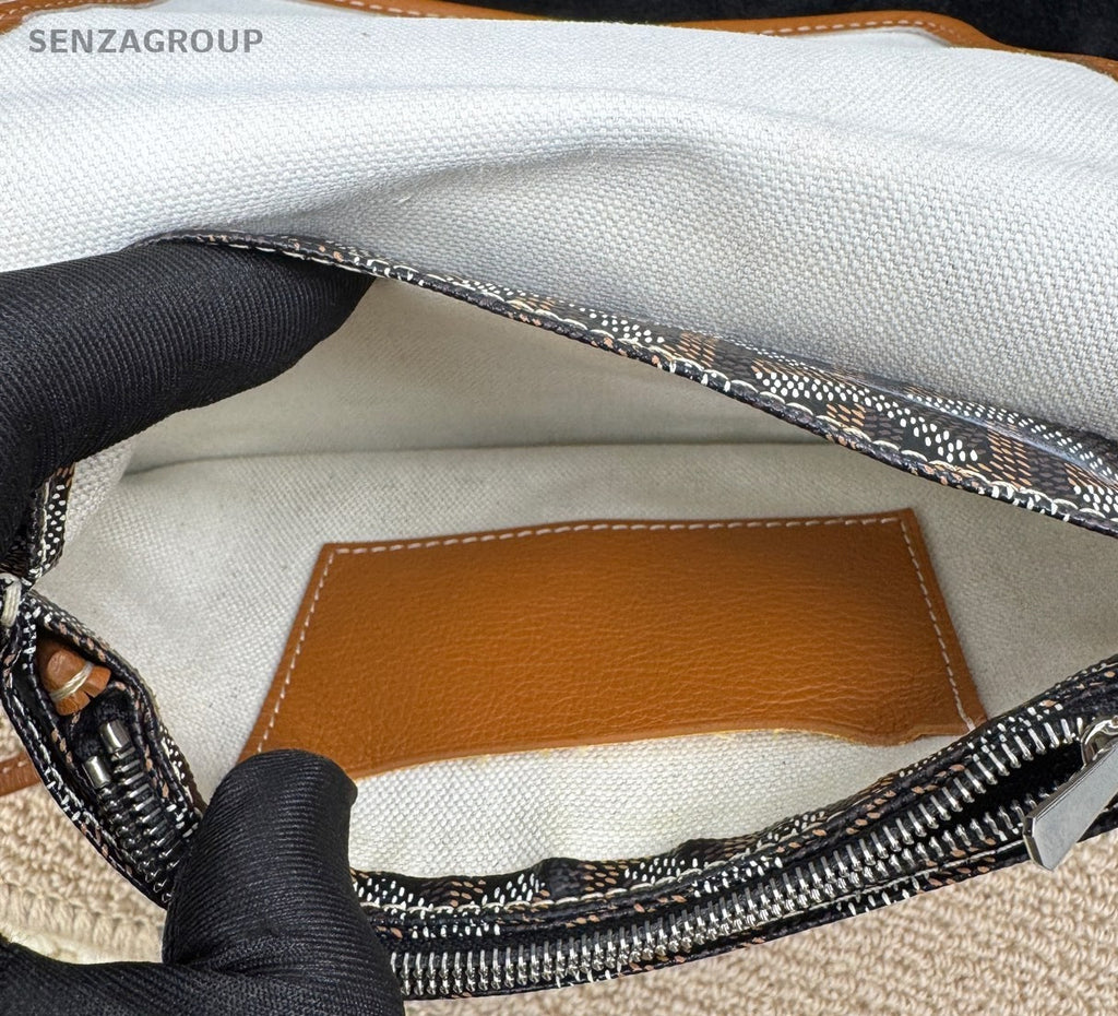 Goyard Canvas Monogram Envelope Bag Shoulder Crossbody Bag Women Brown.