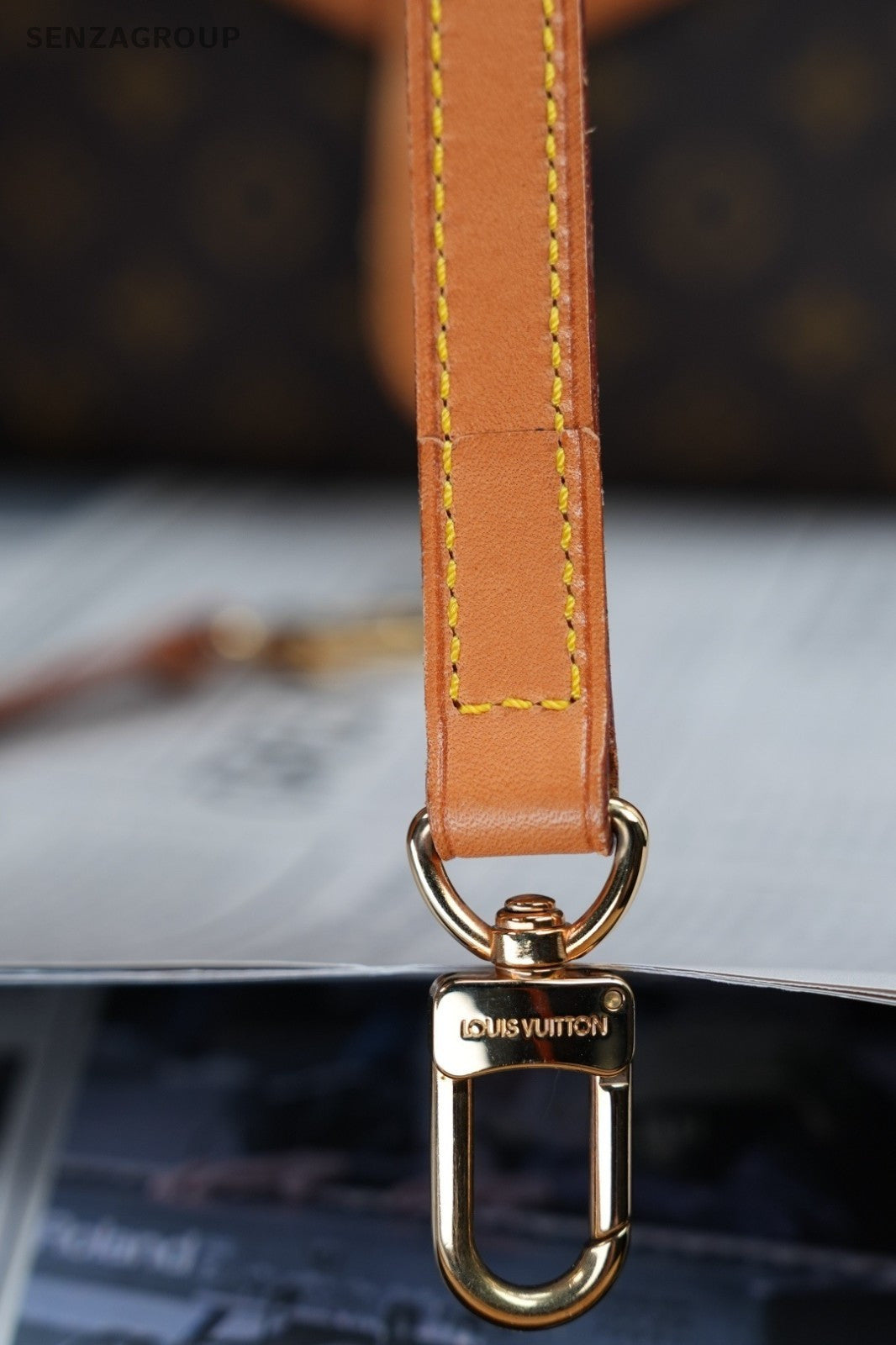 Louis Vuitton Bel Air PM Monogram Leather Handbag Shoulder Bag Women Brown