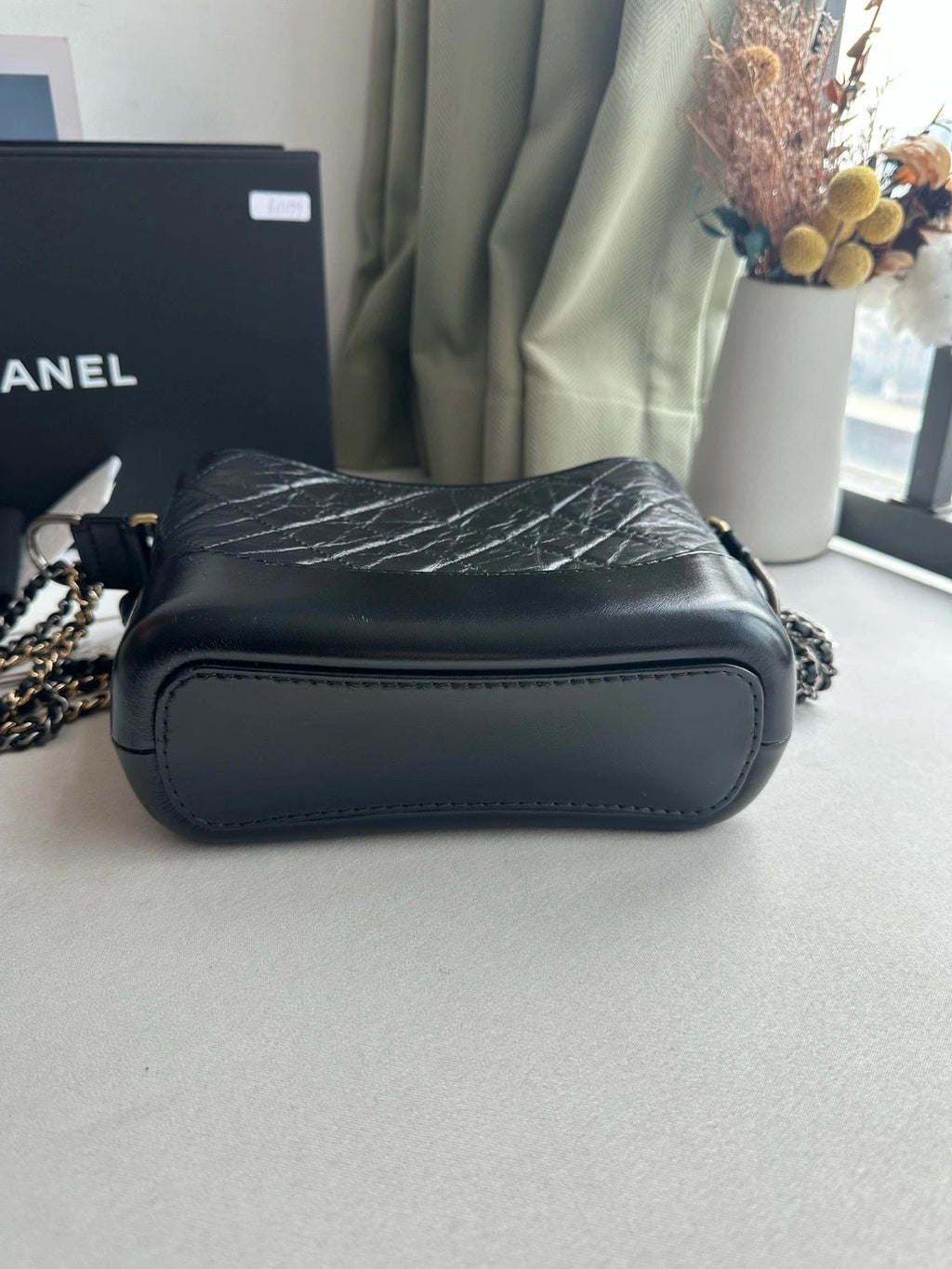 CHANEL Black Calfskin Small Shoulder Crossbody Bag For Women